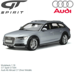 Modelauto 1:18 | GT Spirit GT354 | Audi A6 Allroad C7 Zilver Metallic Modelauto 1:18 | GT Spirit GT354 | Audi A6 Allroad C7 Zilver Metallic