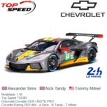Modelauto 1:18 | Top Speed TS0381 | Chevrolet Corvette C8.R LMGTE-PRO | Corvette Racing 2021 #64 - A.Sims - N.Tandy - T.Milner Modelauto 1:18 | Top Speed TS0381 | Chevrolet Corvette C8.R LMGTE-PRO | Corvette Racing 2021 #64 - A.Sims - N.Tandy - T.Milner