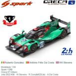 Modelauto 1:64 | Spark Y269 | Oreca 07 Gibson | Jota 2022 #38 - W.Stevens - R.González - A.Da Costa Modelauto 1:64 | Spark Y269 | Oreca 07 Gibson | Jota 2022 #38 - W.Stevens - R.González - A.Da Costa