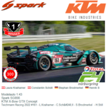 Modelauto 1:43 | Spark SG856 | KTM X-Bow GTX Concept | Teichmann Racing 2022 #161 - L.Kraihamer - C.Schöll - S.Brodmerkel - H.Still Modelauto 1:43 | Spark SG856 | KTM X-Bow GTX Concept | Teichmann Racing 2022 #161 - L.Kraihamer - C.Schöll - S.Brodmerkel - H.Still