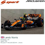 Modelauto 1:64 | Spark Y291 | McLaren F1 MCL60 2023 #4 - L.Norris Modelauto 1:64 | Spark Y291 | McLaren F1 MCL60 2023 #4 - L.Norris