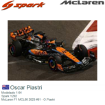 Modelauto 1:64 | Spark Y292 | McLaren F1 MCL60 2023 #81 - O.Piastri Modelauto 1:64 | Spark Y292 | McLaren F1 MCL60 2023 #81 - O.Piastri