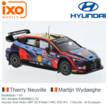 Modelauto 1:43 | IXO-Models RAM868LQ.22 | Hyundai Shell Mobis WRT i20 N Rally1 WRC 2022 #11 - T.Neuville - M.Wydaeghe Modelauto 1:43 | IXO-Models RAM868LQ.22 | Hyundai Shell Mobis WRT i20 N Rally1 WRC 2022 #11 - T.Neuville - M.Wydaeghe