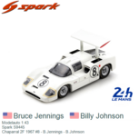 Modelauto 1:43 | Spark S9445 | Chaparral 2F 1967 #8 - B.Jennings - B.Johnson Modelauto 1:43 | Spark S9445 | Chaparral 2F 1967 #8 - B.Jennings - B.Johnson