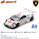 1:43 | Spark S9602 | Lamborghini Murciélago R-GT LM | IPB Sparktak 2008 #55 - M.Hezemans - P.Kox - R.Rusinov 1:43 | Spark S9602 | Lamborghini Murciélago R-GT LM | IPB Sparktak 2008 #55 - M.Hezemans - P.Kox - R.Rusinov
