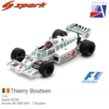 1:43 | Spark S5797 | Arrows A6 1983 #30 - T.Boutsen 1:43 | Spark S5797 | Arrows A6 1983 #30 - T.Boutsen