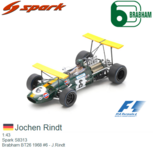 1:43 | Spark S8313 | Brabham BT26 1968 #6 - J.Rindt 1:43 | Spark S8313 | Brabham BT26 1968 #6 - J.Rindt