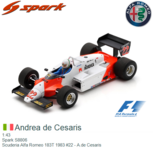 1:43 | Spark S8806 | Scuderia Alfa Romeo 183T 1983 #22 - A.de Cesaris 1:43 | Spark S8806 | Scuderia Alfa Romeo 183T 1983 #22 - A.de Cesaris