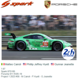 1:87 | Spark 87S165 | Porsche 911 RSR-19 | Project 1 2023 #56 - M.Cairoli - P.Hyett - G.Jeanette 1:87 | Spark 87S165 | Porsche 911 RSR-19 | Project 1 2023 #56 - M.Cairoli - P.Hyett - G.Jeanette