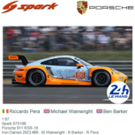 1:87 | Spark 87S168 | Porsche 911 RSR-19 | Iron Dames 2023 #86 - M.Wainwright - B.Barker - R.Pera 1:87 | Spark 87S168 | Porsche 911 RSR-19 | Iron Dames 2023 #86 - M.Wainwright - B.Barker - R.Pera