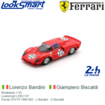 Modelauto 1:43 | Looksmart LSRC121 | Ferrari 275 P2 1965 #22 - L.Bandini - G.Biscaldi Modelauto 1:43 | Looksmart LSRC121 | Ferrari 275 P2 1965 #22 - L.Bandini - G.Biscaldi