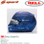 Helm 1:5 | Spark 5HF127 | Bell Helmet | Alfa Romeo F1 Team ORLEN 2023 #31 - Z.GuanYu Helm 1:5 | Spark 5HF127 | Bell Helmet | Alfa Romeo F1 Team ORLEN 2023 #31 - Z.GuanYu