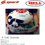 Helm 1:5 | Spark 5HF129 | Bell Helmet | Scuderia AlphaTauri 2023 #21 - Y.Tsunoda Helm 1:5 | Spark 5HF129 | Bell Helmet | Scuderia AlphaTauri 2023 #21 - Y.Tsunoda