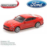 Modelauto 1:87 | Minichamps 870087020 | Ford Mustang Rood 2018 Modelauto 1:87 | Minichamps 870087020 | Ford Mustang Rood 2018