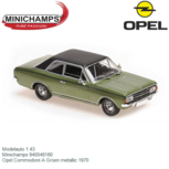 Modelauto 1:43 | Minichamps 940046160 | Opel Commodore A Groen metallic 1970 Modelauto 1:43 | Minichamps 940046160 | Opel Commodore A Groen metallic 1970