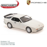 Modelauto 1:43 | Minichamps 940062222 | Porsche 944 S Wit 1989 Modelauto 1:43 | Minichamps 940062222 | Porsche 944 S Wit 1989