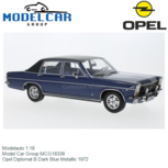 Modelauto 1:18 | Model Car Group MCG18336 | Opel Diplomat B Dark Blue Metallic 1972 Modelauto 1:18 | Model Car Group MCG18336 | Opel Diplomat B Dark Blue Metallic 1972