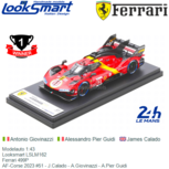 Modelauto 1:43 | Looksmart LSLM162 | Ferrari 499P | AF-Corse 2023 #51 - J.Calado - A.Giovinazzi - A.Pier Guidi Modelauto 1:43 | Looksmart LSLM162 | Ferrari 499P | AF-Corse 2023 #51 - J.Calado - A.Giovinazzi - A.Pier Guidi