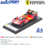Modelauto 1:43 | Looksmart LSLM161 | Ferrari 499P | AF-Corse 2023 #50 - N.Nielsen - M.Molina - A.Fuoco Modelauto 1:43 | Looksmart LSLM161 | Ferrari 499P | AF-Corse 2023 #50 - N.Nielsen - M.Molina - A.Fuoco