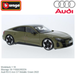 Modelauto 1:18 | Bburago 18-11050GREEN | Audi RS E-tron GT Metallic Green 2022 Modelauto 1:18 | Bburago 18-11050GREEN | Audi RS E-tron GT Metallic Green 2022