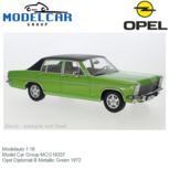 Modelauto 1:18 | Model Car Group MCG18337 | Opel Diplomat B Metallic Green 1972 Modelauto 1:18 | Model Car Group MCG18337 | Opel Diplomat B Metallic Green 1972