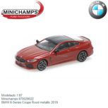Modelauto 1:87 | Minichamps 870029022 | BMW 8-Series Coupe Rood metallic 2019 Modelauto 1:87 | Minichamps 870029022 | BMW 8-Series Coupe Rood metallic 2019