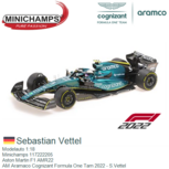 Modelauto 1:18 | Minichamps 117222205 | Aston Martin F1 AMR22 | AM Aramaco Cognizant Formula One Tam 2022 - S.Vettel Modelauto 1:18 | Minichamps 117222205 | Aston Martin F1 AMR22 | AM Aramaco Cognizant Formula One Tam 2022 - S.Vettel