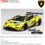 1:18 | TSM TS0533 | Lamborghini Huracán GT3 EVO 2 | Iron Lynx 2023 #19 - R.Ineichen - F.Perera - R.Giammaria - C.Schiavoni 1:18 | TSM TS0533 | Lamborghini Huracán GT3 EVO 2 | Iron Lynx 2023 #19 - R.Ineichen - F.Perera - R.Giammaria - C.Schiavoni