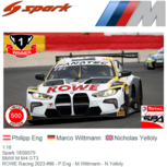 1:18 | Spark 18SB070 | BMW M M4 GT3 | ROWE Racing 2023 #98 - P.Eng - M.Wittmann - N.Yelloly 1:18 | Spark 18SB070 | BMW M M4 GT3 | ROWE Racing 2023 #98 - P.Eng - M.Wittmann - N.Yelloly