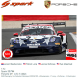 1:43 | Spark SB744 | Porsche 911 GT3 R (992) | GMG Racing by Car Collection Motorsport 2023 #132 - J.Bleekemolen - P.Long - J.Sofronas - K.Washington 1:43 | Spark SB744 | Porsche 911 GT3 R (992) | GMG Racing by Car Collection Motorsport 2023 #132 - J.Bleekemolen - P.Long - J.Sofronas - K.Washington