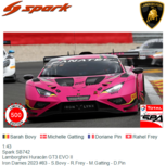 1:43 | Spark SB742 | Lamborghini Huracán GT3 EVO II | Iron Dames 2023 #83 - S.Bovy - R.Frey - M.Gatting - D.Pin 1:43 | Spark SB742 | Lamborghini Huracán GT3 EVO II | Iron Dames 2023 #83 - S.Bovy - R.Frey - M.Gatting - D.Pin