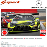 1:43 | Spark SB741 | Mercedes AMG GT3 EVO | Getspeed 2023 #2 - A.Walker - L.Williamson - A.Lewandowski - L.Bergstein 1:43 | Spark SB741 | Mercedes AMG GT3 EVO | Getspeed 2023 #2 - A.Walker - L.Williamson - A.Lewandowski - L.Bergstein