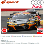 1:43 | Spark SB737 | Audi R8 LMS GT3 EVO II | Boutsen VDS 2023 #10 - L.Caribou - C.Gazeau - R.Meyuhas - A.Cola 1:43 | Spark SB737 | Audi R8 LMS GT3 EVO II | Boutsen VDS 2023 #10 - L.Caribou - C.Gazeau - R.Meyuhas - A.Cola