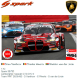 1:43 | Spark SB733 | Lamborghini Huracán GT3 EVO II | Team WRT 2023 #32 - D.Vanthoor - C.Weerts - S.van der Linde 1:43 | Spark SB733 | Lamborghini Huracán GT3 EVO II | Team WRT 2023 #32 - D.Vanthoor - C.Weerts - S.van der Linde