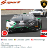 1:43 | Spark SB732 | Lamborghini Huracán GT3 EVO II | AGS Events 2023 #8 - A.Borga - N.Jamin - L.Gorini 1:43 | Spark SB732 | Lamborghini Huracán GT3 EVO II | AGS Events 2023 #8 - A.Borga - N.Jamin - L.Gorini