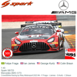 1:43 | Spark SB723 | Mercedes AMG GT3 | CrowdStrike Racing by Riley Motorsport 2023 #4 - F.Fraga - I.James - G.Kurtz - C.Braun 1:43 | Spark SB723 | Mercedes AMG GT3 | CrowdStrike Racing by Riley Motorsport 2023 #4 - F.Fraga - I.James - G.Kurtz - C.Braun