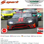 1:43 | Spark SB722 | Aston Martin Vantage AMR GT3 | Bullit Racing 2023 #33 - R.del Sarte - J.Kingsley - J.Riegel - R.Leroux 1:43 | Spark SB722 | Aston Martin Vantage AMR GT3 | Bullit Racing 2023 #33 - R.del Sarte - J.Kingsley - J.Riegel - R.Leroux