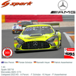 1:43 | Spark SB718 | Mercedes AMG GT3 | Getspeed 2023 #3 - A.Peroni - F.Scholze - K.Heyer - P.Assenheimer 1:43 | Spark SB718 | Mercedes AMG GT3 | Getspeed 2023 #3 - A.Peroni - F.Scholze - K.Heyer - P.Assenheimer
