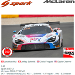 1:43 | Spark SB712 | McLaren 720S GT3 EVO | SKY-Tempesta Racing 2023 #93 - J.Schmidt - C.Froggatt - J.Hui - E.Cheever 1:43 | Spark SB712 | McLaren 720S GT3 EVO | SKY-Tempesta Racing 2023 #93 - J.Schmidt - C.Froggatt - J.Hui - E.Cheever
