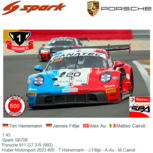 1:43 | Spark SB708 | Porsche 911 GT 3 R (992) | Huber Motorsport 2023 #20 - T.Heinemann - J.Fittje - A.Au - M.Cairoli 1:43 | Spark SB708 | Porsche 911 GT 3 R (992) | Huber Motorsport 2023 #20 - T.Heinemann - J.Fittje - A.Au - M.Cairoli