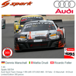 1:43 | Spark SB704 | Audi Sport Team Orange 1 R8 LMS GT3 2023 #40 - R.Feller - D.Marschall - M.Drudi 1:43 | Spark SB704 | Audi Sport Team Orange 1 R8 LMS GT3 2023 #40 - R.Feller - D.Marschall - M.Drudi