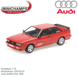 Modelauto 1:18 | Minichamps 155016124 | Audi Quattro Red 1980 Modelauto 1:18 | Minichamps 155016124 | Audi Quattro Red 1980