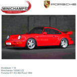 Modelauto 1:18 | Minichamps 155061122 | Porsche 911 RS 993 Rood 1994 Modelauto 1:18 | Minichamps 155061122 | Porsche 911 RS 993 Rood 1994