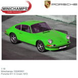 1:18 | Minichamps 155063001 | Porsche 911 S Groen 1972 1:18 | Minichamps 155063001 | Porsche 911 S Groen 1972