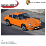 1:18 | Minichamps 155063002 | Porsche 911 S Orange 1972 1:18 | Minichamps 155063002 | Porsche 911 S Orange 1972
