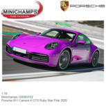 1:18 | Minichamps 155063102 | Porsche 911 Carrera 4 GTS Ruby Star Pink 2020 1:18 | Minichamps 155063102 | Porsche 911 Carrera 4 GTS Ruby Star Pink 2020