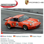 Modelauto 1:18 | Minichamps 155756354 | Porsche 911 Carrera RSR | Team Kremer 1975 #54 - H.Kelleners - H.Heyer - B.Wollek Modelauto 1:18 | Minichamps 155756354 | Porsche 911 Carrera RSR | Team Kremer 1975 #54 - H.Kelleners - H.Heyer - B.Wollek