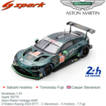 Modelauto 1:43 | Spark S8770 | Aston Martin Vantage AMR | D'Station Racing 2023 #777 - C.Stevenson - S.Hoshino - T.Fujii Modelauto 1:43 | Spark S8770 | Aston Martin Vantage AMR | D'Station Racing 2023 #777 - C.Stevenson - S.Hoshino - T.Fujii