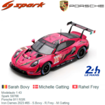 Modelauto 1:43 | Spark S8766 | Porsche 911 RSR | Iron Dames 2023 #85 - S.Bovy - R.Frey - M.Gatting Modelauto 1:43 | Spark S8766 | Porsche 911 RSR | Iron Dames 2023 #85 - S.Bovy - R.Frey - M.Gatting