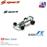1:43 | Spark S5799 | Arrows A6 1983 #29 - M.Surer 1:43 | Spark S5799 | Arrows A6 1983 #29 - M.Surer